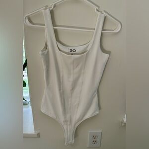 Brand New Without Tags SO White Bodysuit XS